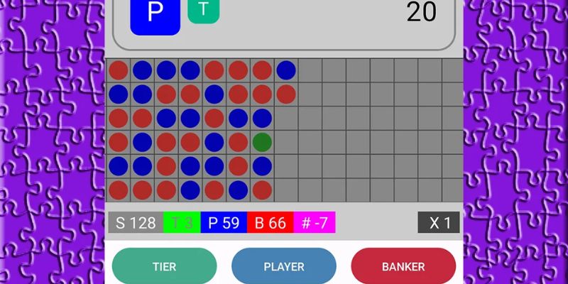 Soi cầu Baccarat dạng nghiêng dễ dàng